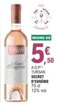 A.O.P TURSAN SECRET D'EUGÉNIE