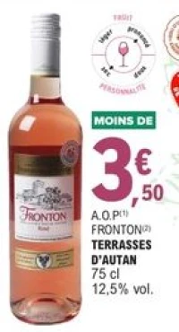 A.O.P FRONTON TERRASSES D'AUTAN