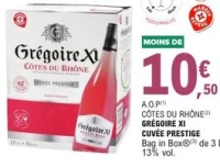 A.O.P Côtes du Rhône Grégoire XI Cuvée Prestige Bag in Box