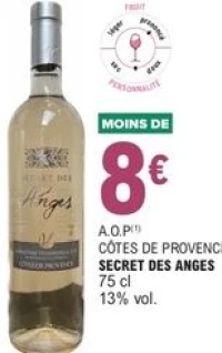 A.O.P CÔTES DE PROVENCE SECRET DES ANGES