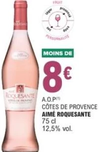 A.O.P CÔTES DE PROVENCE AIMÉ ROQUESANTE