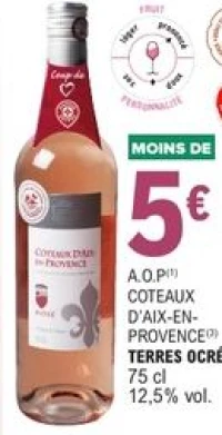 A.O.P Coteaux d'Aix-en-Provence Terres Ocrées 75 cl