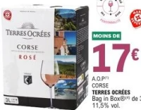 A.O.P CORSE TERRES OCRÉES Bag in Box de 3 L