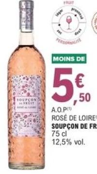 A.O.P Rosé de Loire Soupçon de Fruit