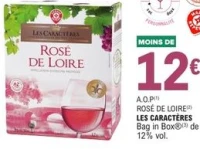 A.O.P Rosé de Loire Les Caractères Bag in Box 3 L
