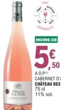 A.O.P Cabernet d'Anjou Château des Cossé