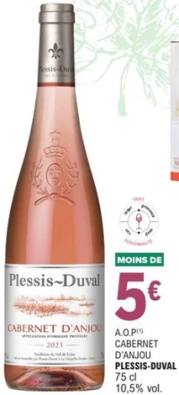 A.O.P Cabernet d'Anjou Plessis-Duval