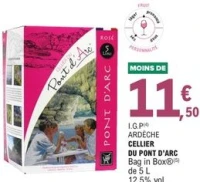 I.G.P Ardèche Cellier du Pont d'Arc Bag in Box 5 L