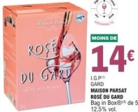 Vin Rosé du Gard Maison Parsat Bag in Box 5 L