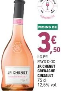 I.G.P Pays d'Oc JP. Chenet Grenache Cinsault 75 cl
