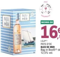 I.G.P Pays d'Oc Bleu de Mer Bag in Box 3 L