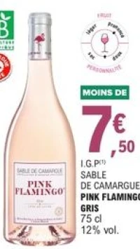 I.G.P Sable de Camargue Pink Flamingo Gris 75 cl