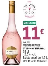 I.G.P MÉDITERRANÉE STUDIO BY MIRAVAL 75 cl