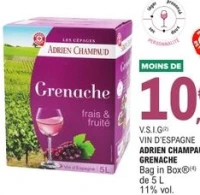 Vin d'Espagne Adrien Champaud Grenache Bag in Box 5L