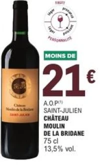 A.O.P Saint-Julien Château Moulin de la Bridane