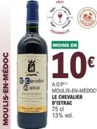 A.O.P Moulis-en-Médoc Le Chevalier d'Istrac