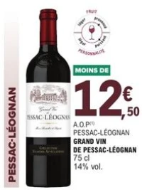 A.O.P PESSAC-LÉOGNAN GRAND VIN DE PESSAC-LÉOGNAN