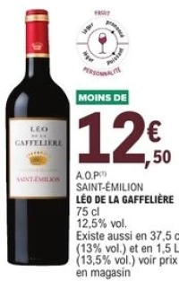 A.O.P Saint-Émilion Léo de la Gaffelière