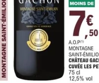 A.O.P Montagne Saint-Émilion Château Gachon Cuvée Les Petites Ranga