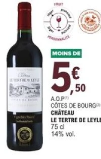Côtes de Bourg Château Le Tertre de Leyle
