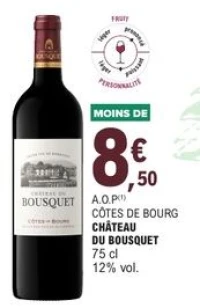 A.O.P Côtes de Bourg Château du Bousquet