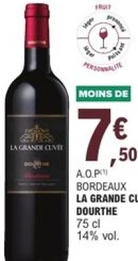 A.O.P Bordeaux La Grande Cuvée Dourthe