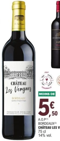 A.O.P Bordeaux Château Les Vergnes