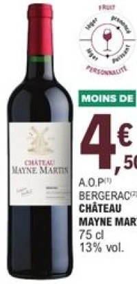 A.O.P Bergerac Château Mayne Martin