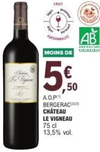A.O.P Bergerac Château Le Vigneau