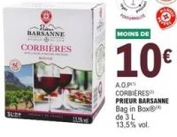 A.O.P Corbières Prieur Barsanne Bag in Box de 3 L