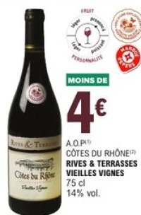 A.O.P Côtes du Rhône Rives & Terrasses Vieilles Vignes