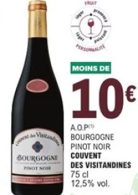 A.O.P Bourgogne Pinot Noir Couvent des Visitandines