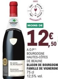 A.O.P Bourgogne Hautes-Côtes de Beaune Blason de Bourgogne Famille de Vignerons