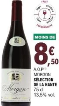 A.O.P Morgon Sélection de la Hante