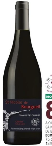 A.O.P SAINT NICOLAS DE BOURGUEIL DOMAINE DES CAVERIES