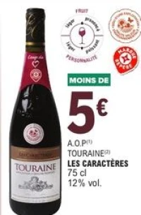 A.O.P TOURAINE LES CARACTÈRES