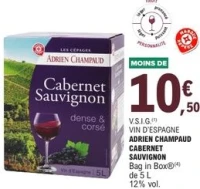 Adrien Champaud Cabernet Sauvignon Bag in Box 5 L