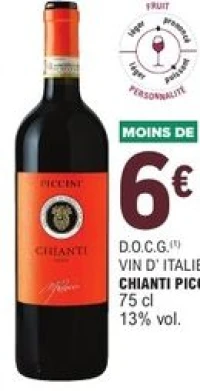 Vin d'Italie Chianti Piccini D.O.C.G.
