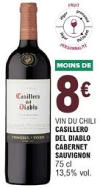 Vin du Chili Casillero del Diablo Cabernet Sauvignon