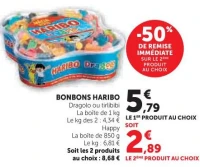 Bonbons Haribo Dragolo ou Tirlibibi