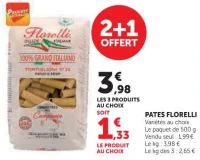 PATES FLORELLI Variétés au choix