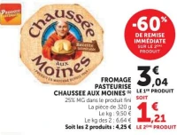 Fromage pasteurisé Chaussée aux Moines