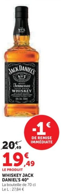 Whiskey Jack Daniel's 40°