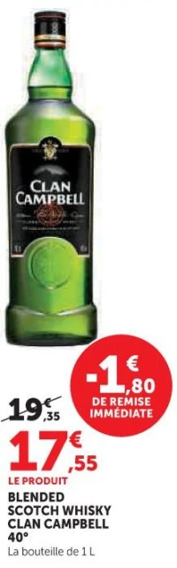 Blended Scotch Whisky Clan Campbell 40°