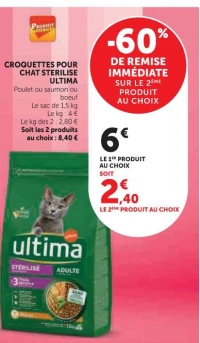 CROQUETTES POUR CHAT STERILISE ULTIMA