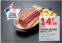 Viande bovine roti