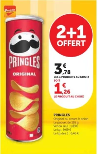 PRINGLES Cream & Onion