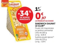 Sandwich Daunat Le Club