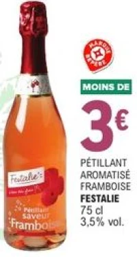 Pétillant aromatisé Framboise Festalie