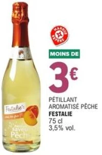 Pétillant aromatisé Pêche Festalie